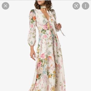 Zimmermann Heather Garden Floral Print Maxi Dress